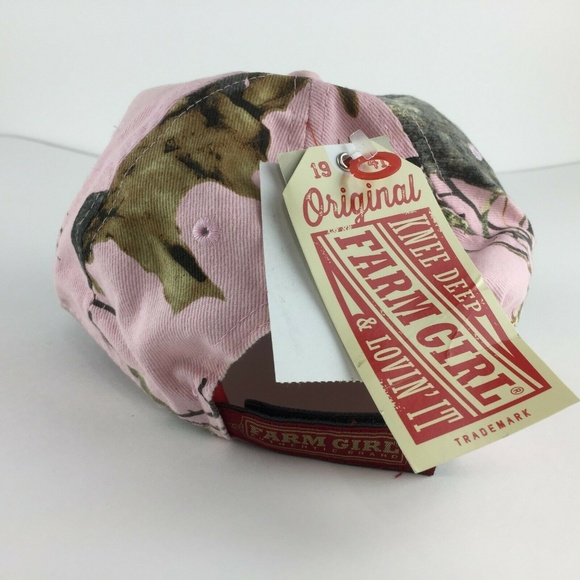 Farm Girl Cap Farming Mossy Oak Pink Hat - Picture 3 of 8